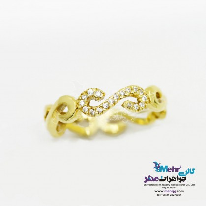 Gold ring - Infinite design-SR0294